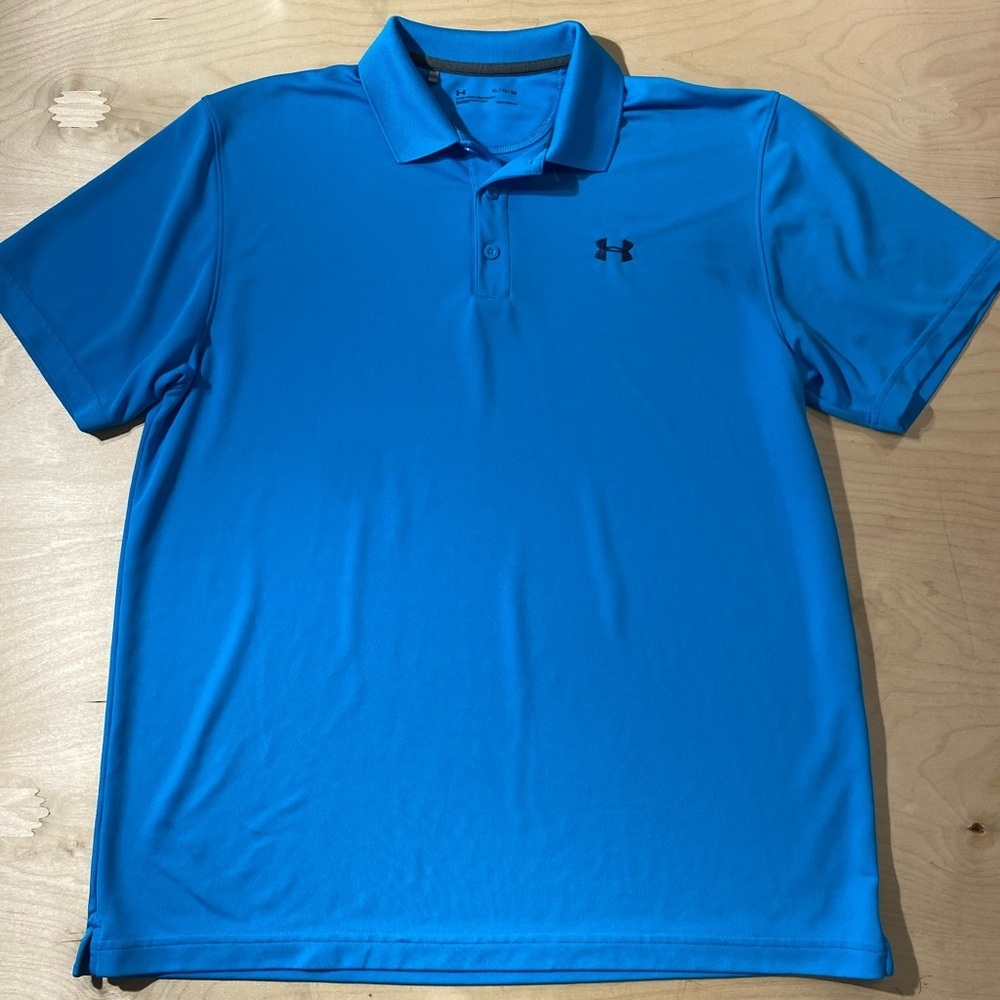 Under Armour Men's Blue Polo Shirt XL (MS)